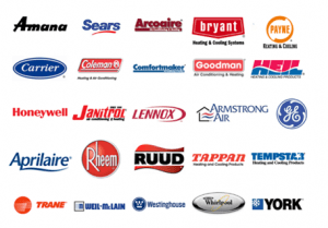 Brands we fix HVAC contractor, air conditioning repair, AC repair, furnace repair, HVAC repair service, AC installation, air conditioning installation